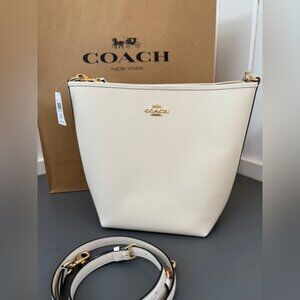 Coach Large City Bucket Bag in Chalk Leather – NWT